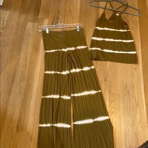 Striped pants and matching top